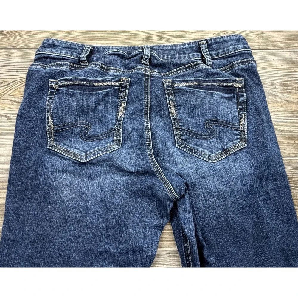 Silver Suki Slim Boot Jeans Women's 34x32 Medium Wash Denim‎ Medium Wash Stretch